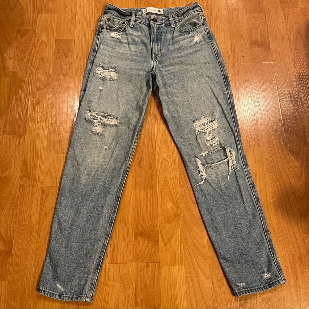 Abercrombie & fitch girlfriend high rise jeans